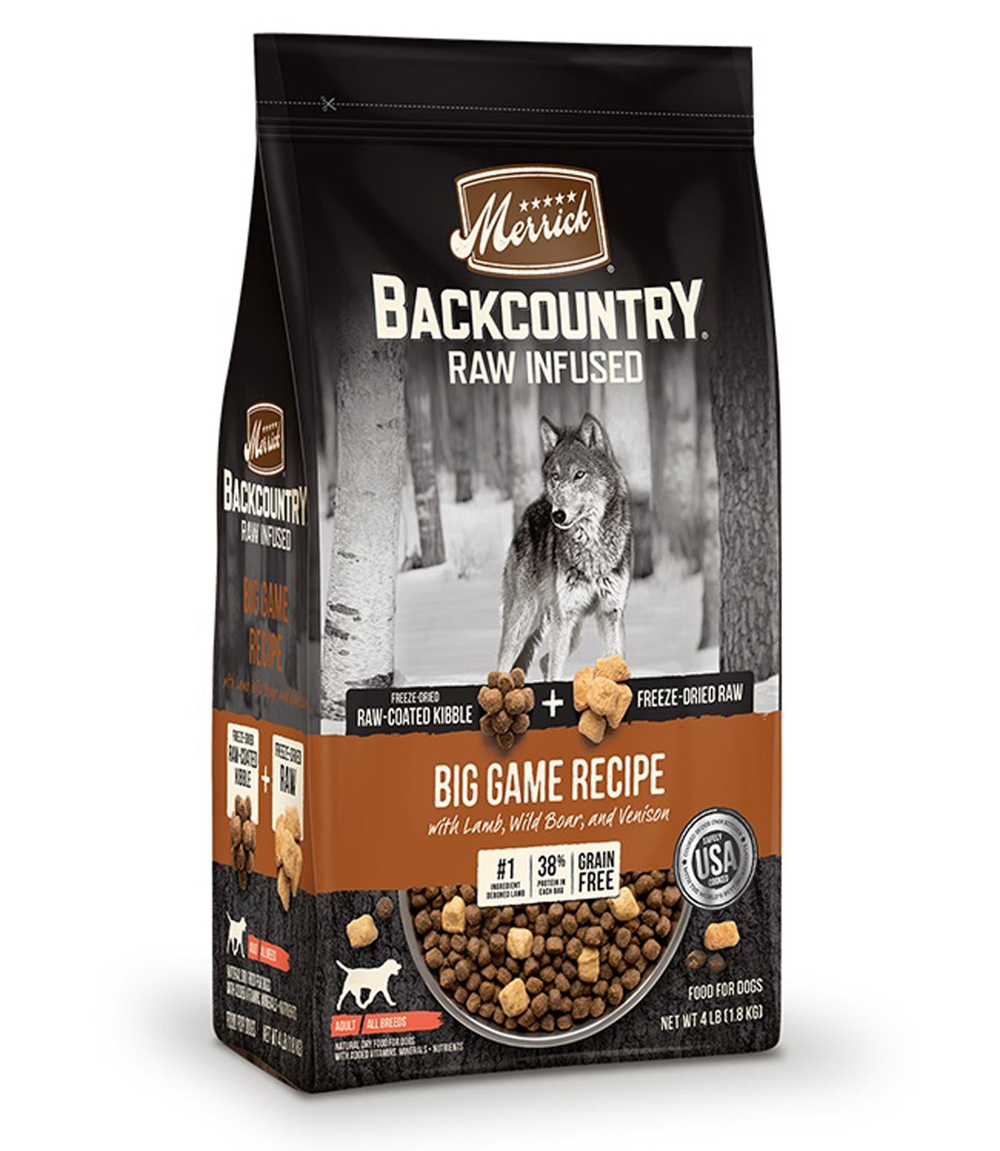 Merrick Dog Backcountry Grain Free Big Game 4Lb