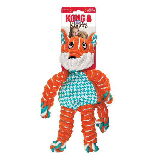 KONG Floppy Knots Fox Dog Toy Multi-Color 1ea/MD/LG
