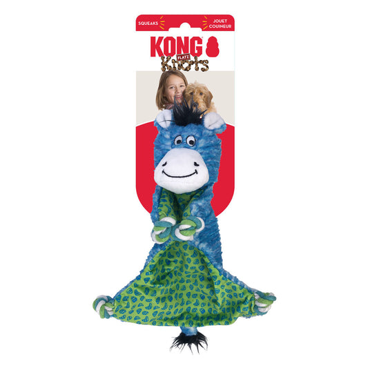 KONG Knots Flatz Dog Toy Zebra 1ea/SM/MD