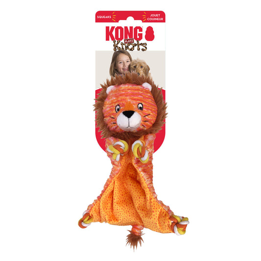 KONG Knots Flatz Dog Toy Lion 1ea/SM/MD