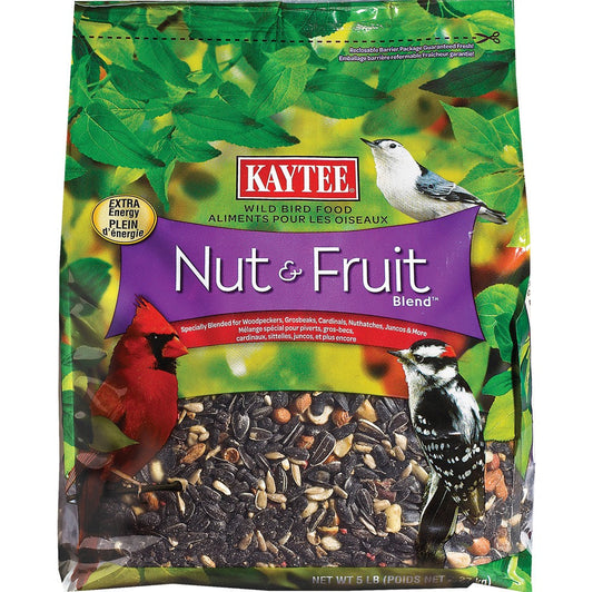Kaytee Nut And Fruit Stand Up Pouch 5 Pounds