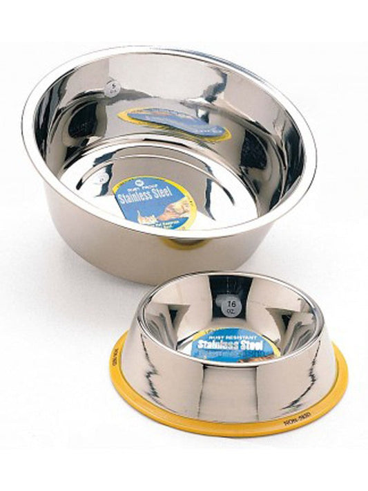 Spot Stainless Steel Mirror Finish No-Tip Dog Bowl Silver 1ea/32 oz