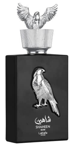 Lattafa Perfumes Shaheen Silver for Unisex Eau de Parfum Spray, 3.4 Ounce