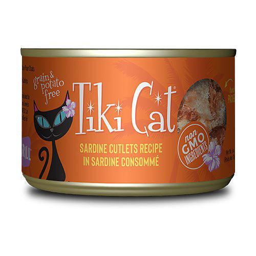 Tiki Pets Cat Tahitian Grill Sardine 6Oz (Case Of 8)