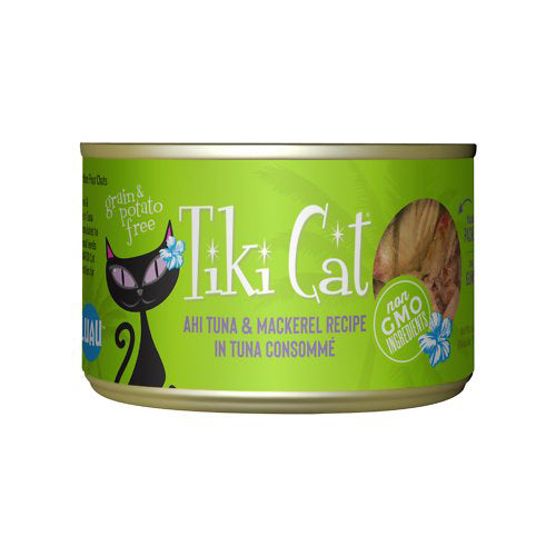 Tiki Pets Cat Papeeko Luau Ahi Tuna and Mackerel 6Oz (Case Of 8)