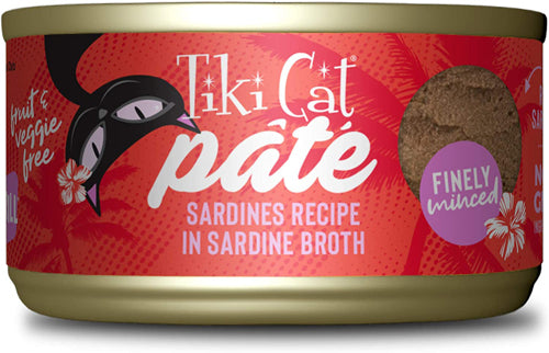 Tiki Pets Cat Grill Sardines Pate 2.8oz. (Case Of 12)