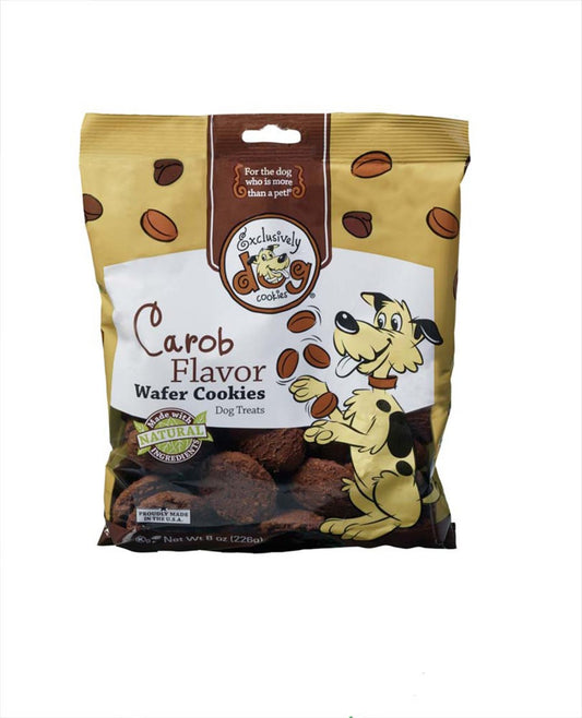 Exclusively Pet Carob Flavor Wafer Cookies Dog Treats 1ea/8 oz