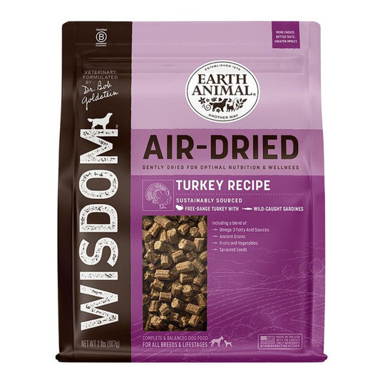 **Earth Animal Dog Wisdom Air-Dried Turkey 2 Lb