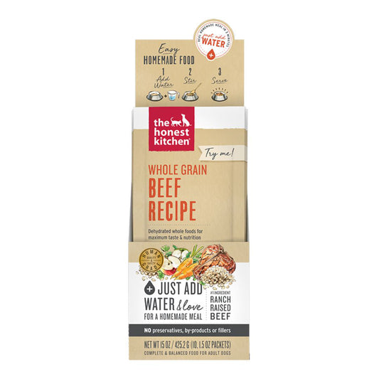 The Honest Kitchen Dog Dehydrated Beef 1,75oz, 10 Count